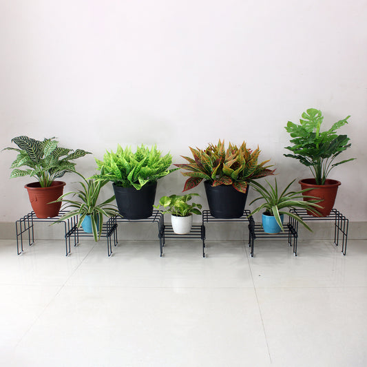 Black Moso plant stand for 7 pots