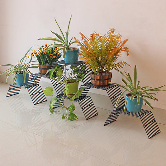 Grey Grandis Small plant stand for 6 pots