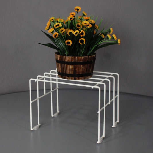 White Moso plant stand