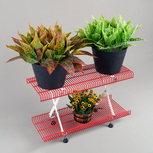 Red and White MarMelos 2 tier rack