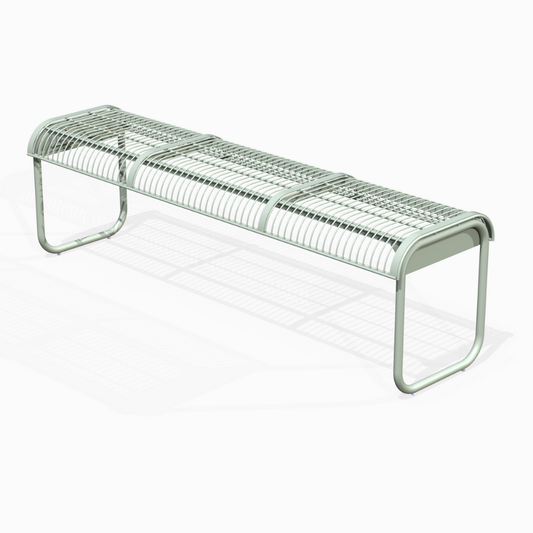 Terra 3 seater bench in Cement gray colour