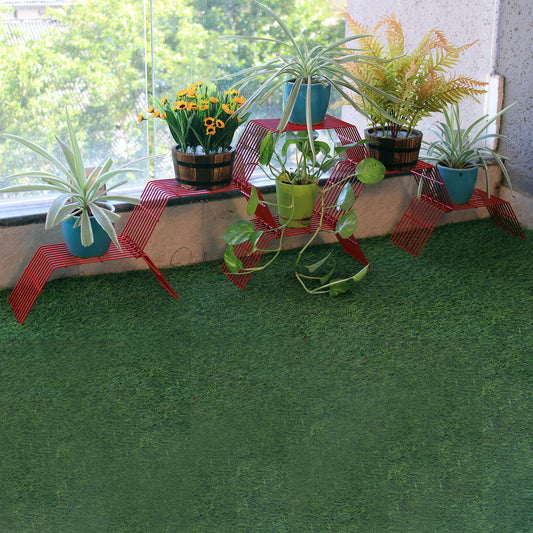 Red Grandis Small plant stand for 6 pots