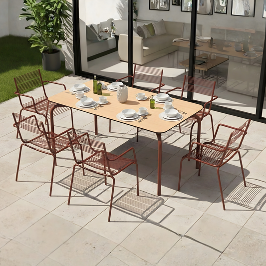 Solido 6 seater Dining Table With HPL Top