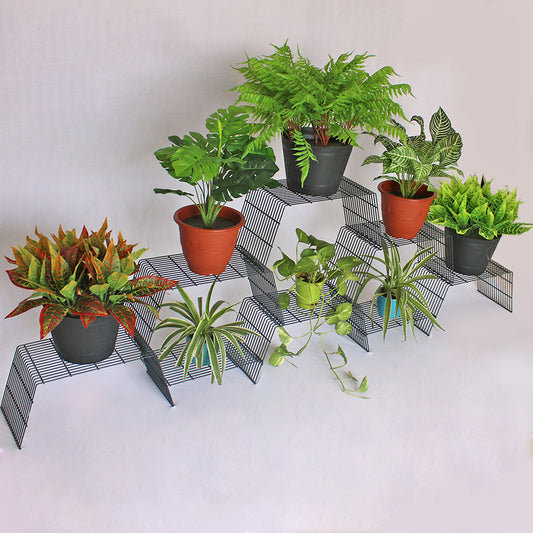 Grey Grandis Large plant stand for 8 pots