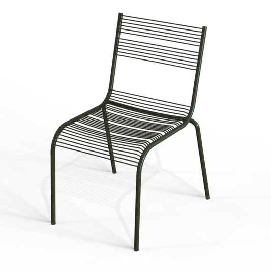 Aaria chair for dining in Olive green colour