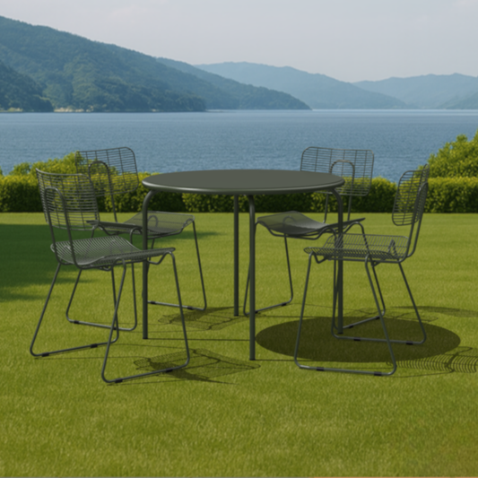 Pebble dining chair in Olive green colour