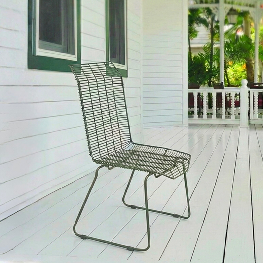 Petra Dining Chair in Olive green Colour