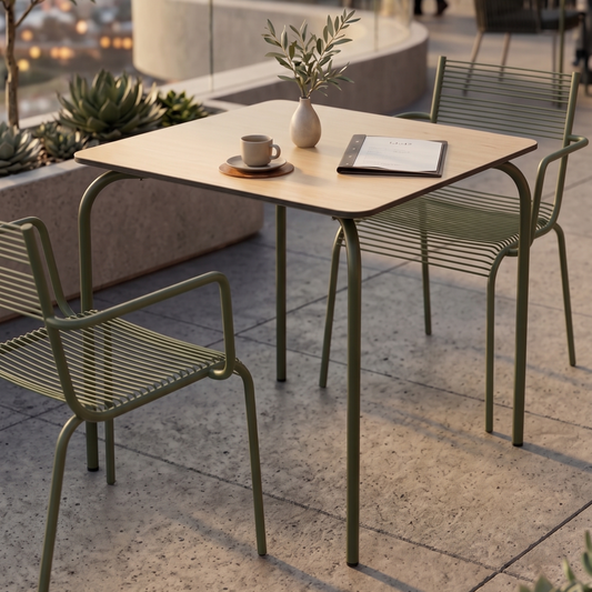Solido Square 2 seater Dining Table With HPL Top