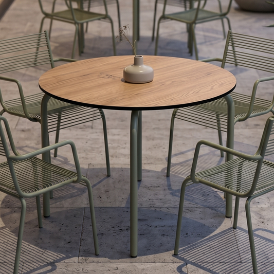 Solido Circular 4 seater Dining Table With HPL Top