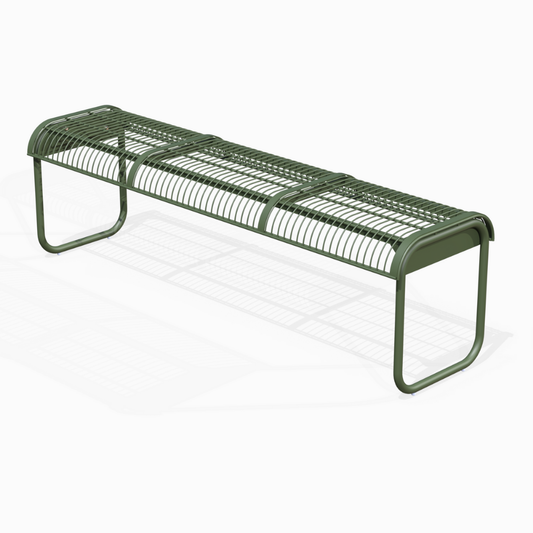 Terra 3 seater bench in Olive green colour