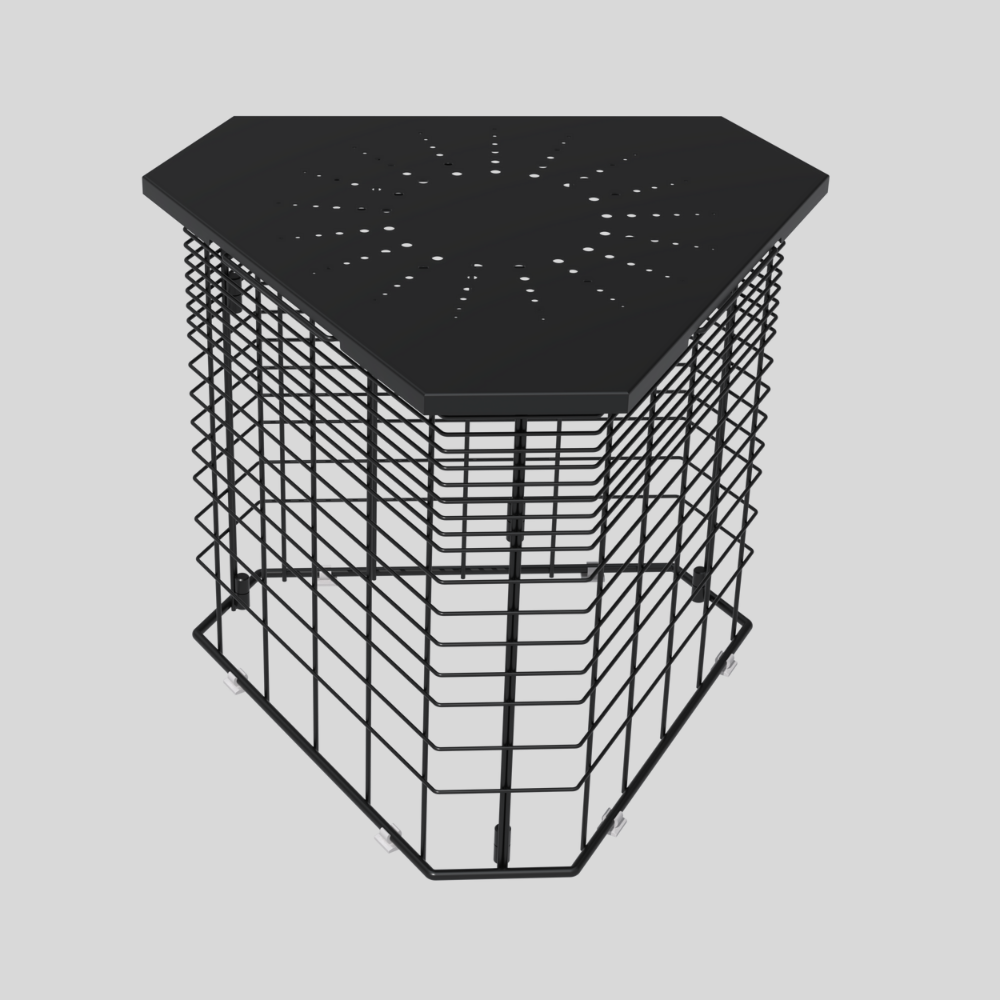 Petra Coffee Table/ Side Table in Black Colour