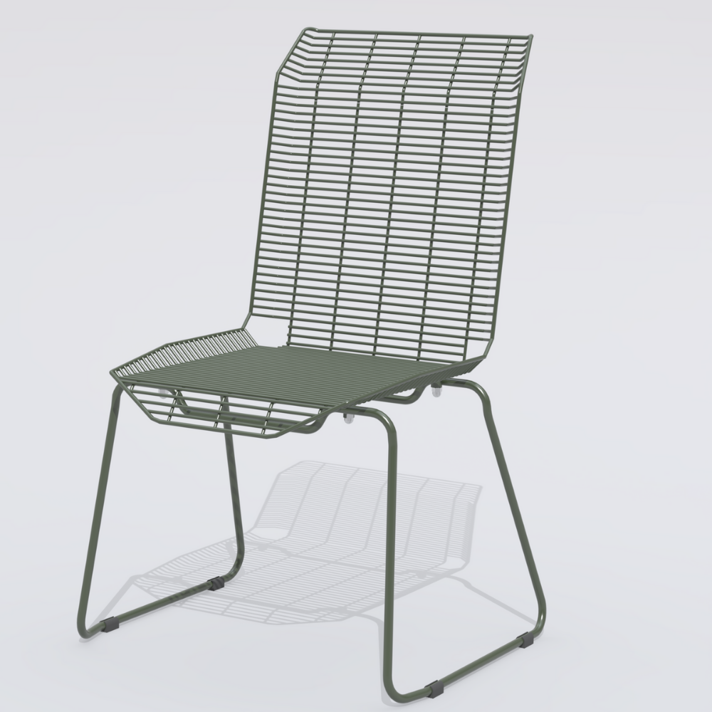 Petra Dining Chair in Cement Gray Colour