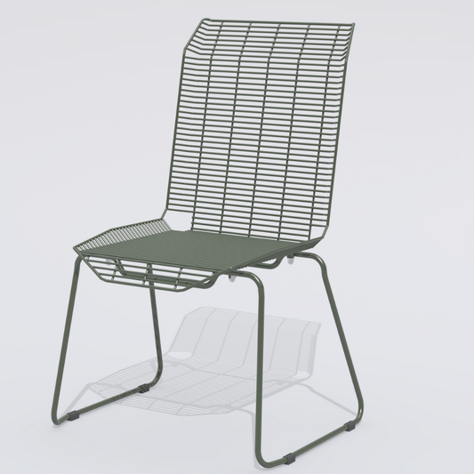 Petra Dining Chair in Cement Gray Colour