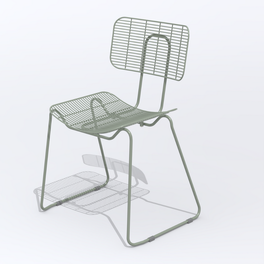 Pebble dining chair in Cement gray colour