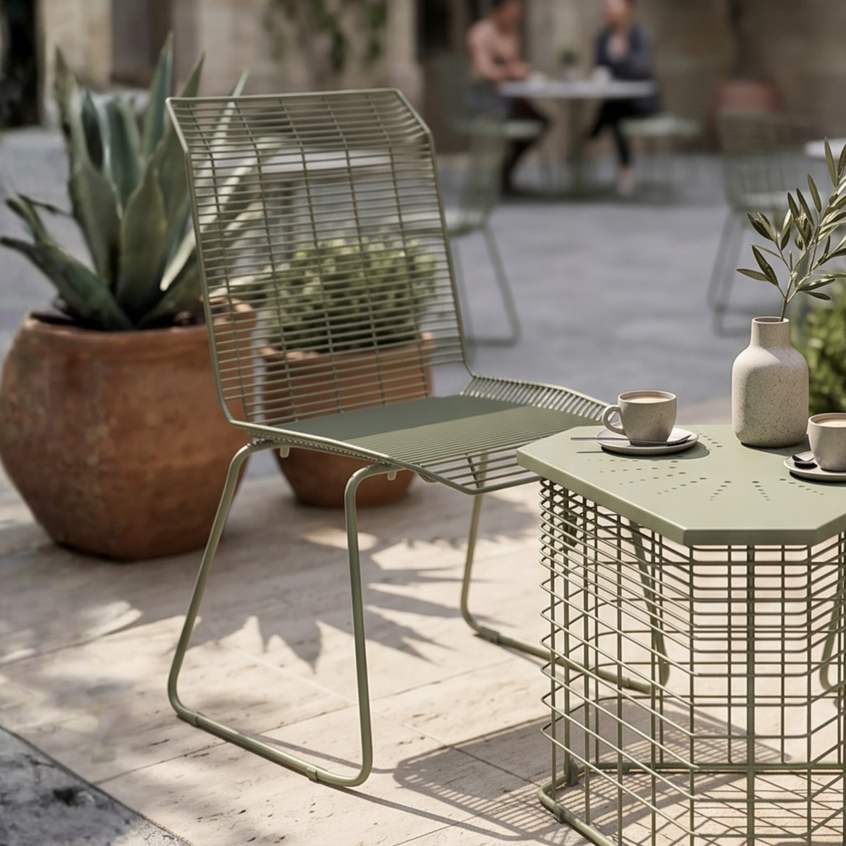 Petra Dining Chair in Cement Gray Colour