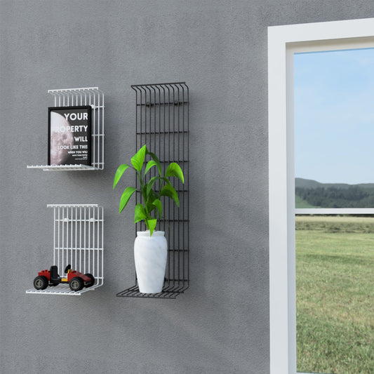 White and Grey Dunlin Combo wall shelves