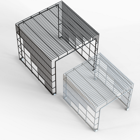 Cubo Centre Table, Set Of Two Nesting Tables White & Black Colour