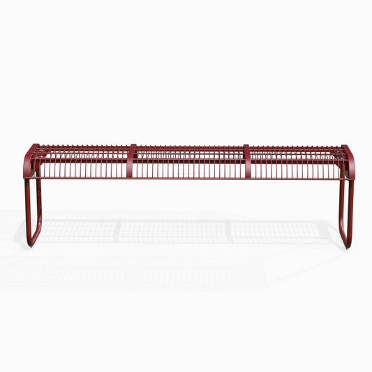 Terra 3 seater bench in Oxide red colour