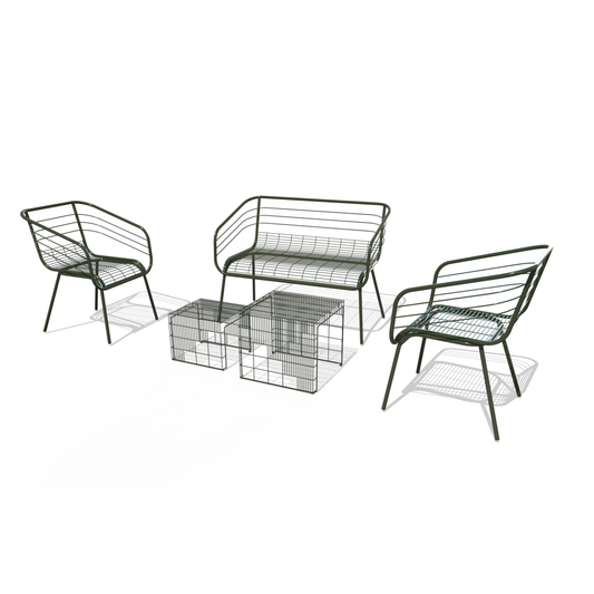 Cirro Series Sofa Set -Two Seater Sofa | 2 single seater Sofa | Center table