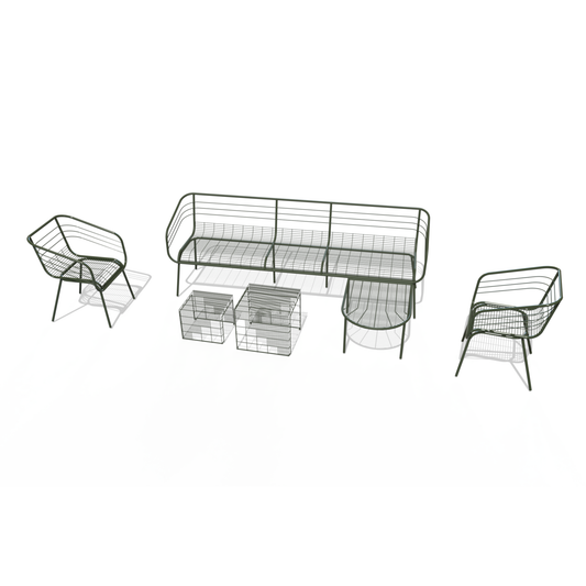 Cirro Series Sofa Set - L Shape Sofa | 2 single seater Sofa | Center table