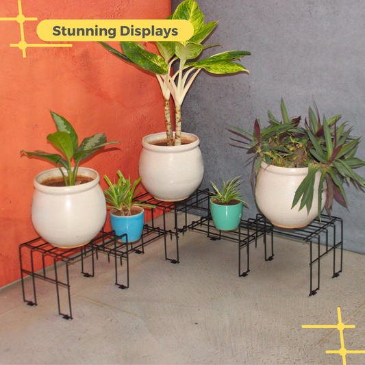 Black Moso Corner plant stand for 5 pots (Copy)