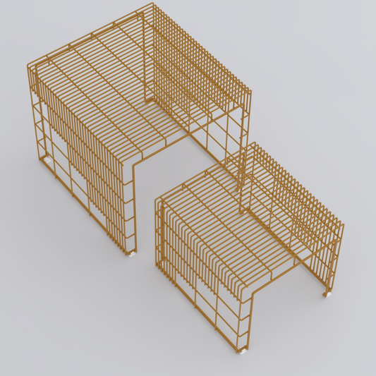 Cubo Centre Table, Set Of Two Nesting Tables Yellow Colour