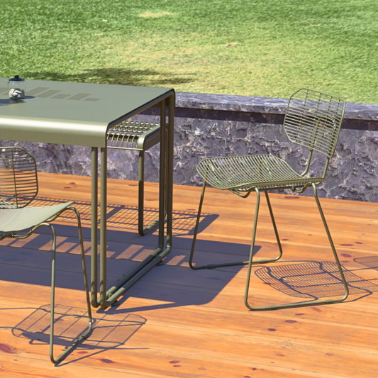 Pebble dining chair in Cement gray colour