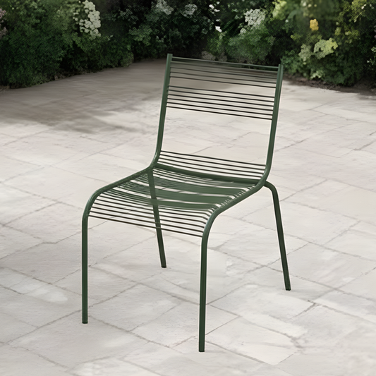 Aaria chair for dining in Olive green colour