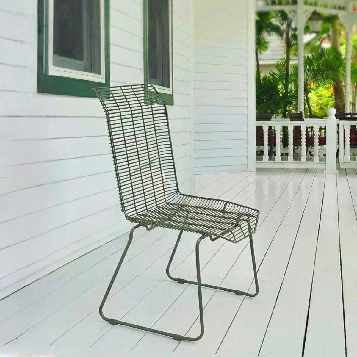 Petra Dining Chair in Olive green Colour