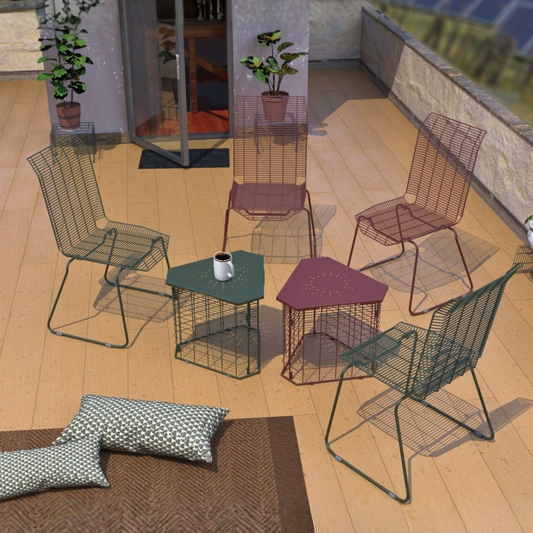 Petra Dining Chair in Honey yellow Colour