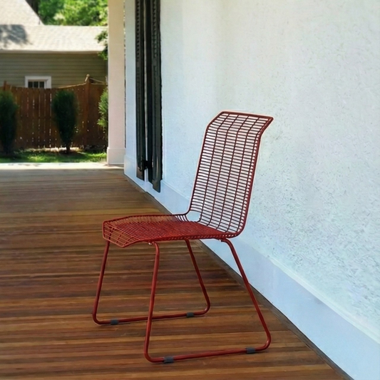 Petra Dining Chair in Oxide red Colour