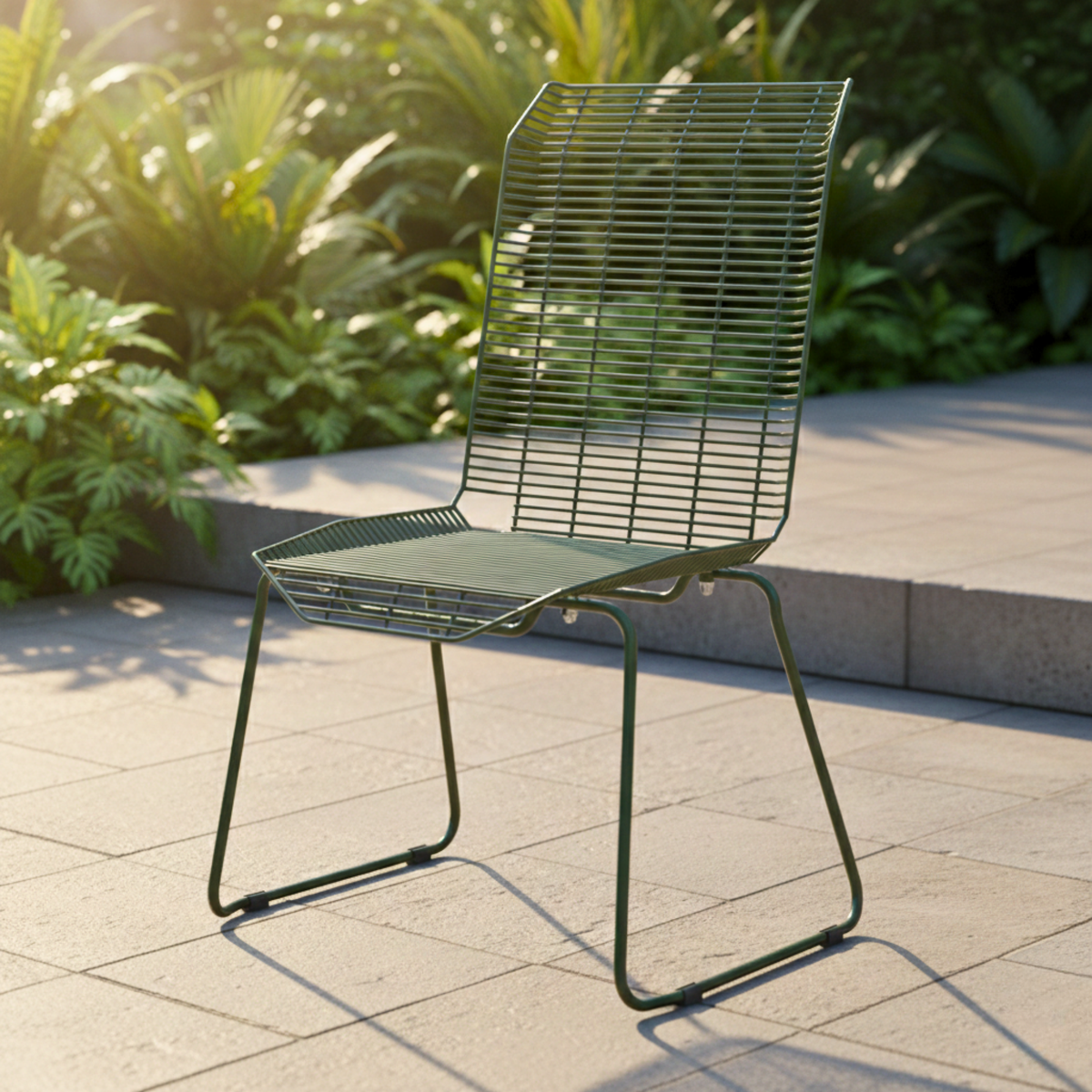 Petra Dining Chair in Olive green Colour